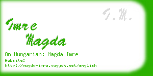 imre magda business card